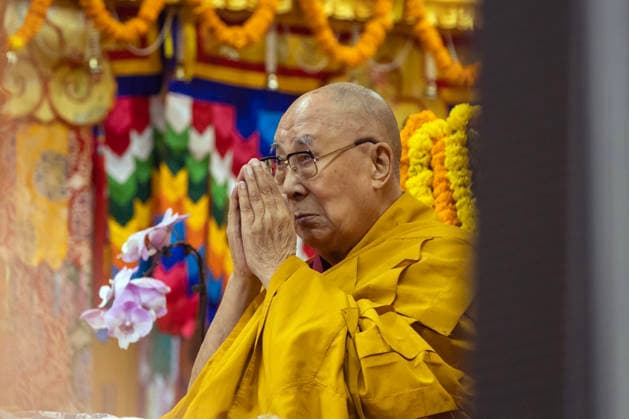 May 20, 2026, Palampur, Dharamshala, India: Tibetan spiritual Leader the Dalai Lama during a long life prayer offered to him by Central Dokham Chushi Gangdrug and Himalayan Buddhist Cultural Association at the Main Tibetan Temple in Mcleodganj, Dharamshala ..NOTE: EDITORIAL USE ONLY. Palampur India  - ZUMAb235 20260520_zip_b235_004 Copyright: xShaileshxBhatnagarx