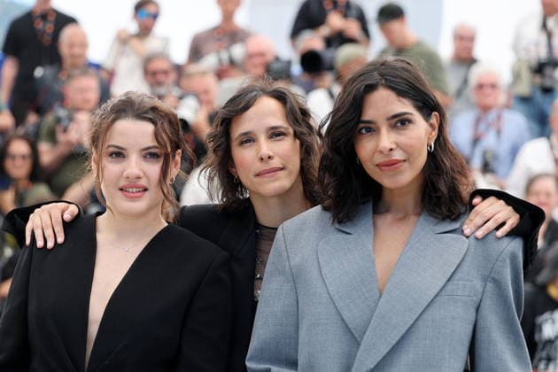 Malou Khebizi, Hélène Rosselet Ruiz and Soundos Mosbah at the photocall of the film Le Triangle D Or at the 79th International Film Festival in Cannes, France on May 20, 2026 Jacovides Moreau Bestimage Le Triangle D Or photocall at the 79th annual Cannes Film Festival at Palais des Festivals on May 20, 2026 in Cannes, France Cannes France  Copyright: xJACOVIDES-MOREAUx xBESTIMAGExJACOVIDES-MOREAUx xBESTIMAGEx