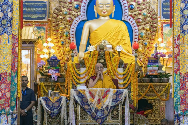 May 20, 2026, Palampur, Dharamshala, India: Tibetan spiritual Leader the Dalai Lama during a long life prayer offered to him by Central Dokham Chushi Gangdrug and Himalayan Buddhist Cultural Association at the Main Tibetan Temple in Mcleodganj, Dharamshala ..NOTE: EDITORIAL USE ONLY. Palampur India - ZUMAb235 20260520_zip_b235_010 Copyright: xShaileshxBhatnagarx