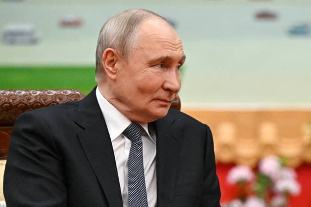 CHINA, BEIJING - MAY 20, 2026: Vladimir Putin, President of Russia, attends an informal tea meeting with his counterpart Xi Jinping of China at the Great Hall of the People. Putin s official visit marks 25 years since the 2001 Treaty of Good Neighbourliness and Friendly Cooperation between Russia and China. Kristina Solovyova POOL TASS  92786863