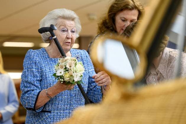 Noordwolde, The Netherlands, 2026-05-20 13:05:10 NOORDWOLDE, 20-05-2026, Princess Beatrix of the Basketry Museum visits the National Basketry Museum in Noordwolde. The museum is celebrating its 25th anniversary with a special Top 25 exhibition featuring remarkable woven works and contemporary applications of basketry. PHOTO: NLBeeld Patrick van Emst Credit: NL Beeld Patrick van Emst  Copyright: xx x