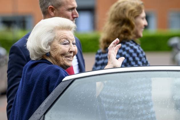 Noordwolde, The Netherlands, 2026-05-20 14:14:42 NOORDWOLDE, 20-05-2026, Princess Beatrix of the Basketry Museum visits the National Basketry Museum in Noordwolde. The museum is celebrating its 25th anniversary with a special Top 25 exhibition featuring remarkable woven works and contemporary applications of basketry. PHOTO: NLBeeld Patrick van Emst Credit: NL Beeld Patrick van Emst  Copyright: xx x