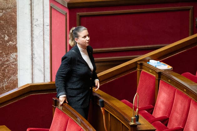 Debate focused on the elections in New Caledonia - Paris French deputy and President of La France Insoumise LFI parliamentary group Mathilde Panot during a debate focused on the Draft law on the updating of the electorate for Congress and Provincial Assemblies elections in New Caledonia at The National Assembly, France s lower house of parliament in Paris on May 20, 2026. Photo by Raphael Lafargue ABACAPRESS.COM Paris France  Copyright: xLafarguexRaphael ABACAx