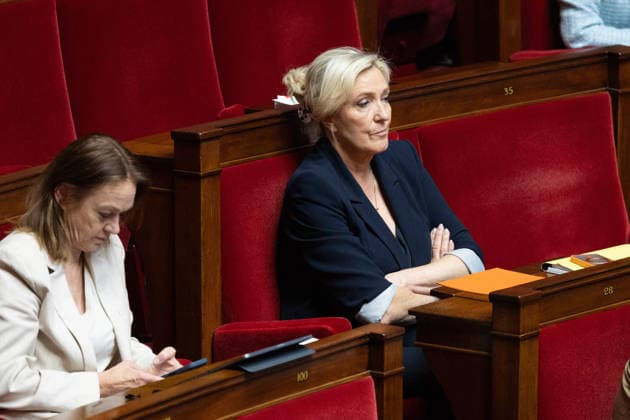 Debate focused on the elections in New Caledonia - Paris French deputy and president of Le Rassemblement National RN far right parliamentary group Marine Le Pen during a debate focused on the Draft law on the updating of the electorate for Congress and Provincial Assemblies elections in New Caledonia at The National Assembly, France s lower house of parliament in Paris on May 20, 2026. Photo by Raphael Lafargue ABACAPRESS.COM Paris France  Copyright: xLafarguexRaphael ABACAx