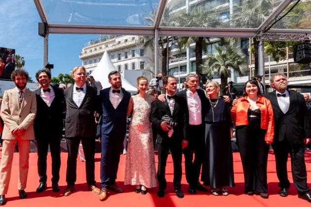 79ème Festival International du Film de Cannes Montée des marches du film Notre Salut 79th International Cannes Film Festival Red Carpet of Notre Salut movie 456506 2026 05 20 Blancke, Sandrine Marre, Emmanuel Arlaud, Swann Harpo, Guit Marre, Jean Baptiste Abd El Kader, Mathilde  Copyright: xEstellexCarlierx xStarfacex STAR_456506_025