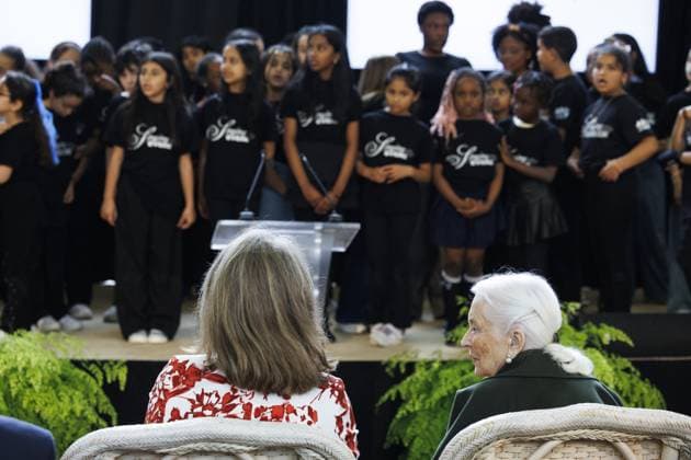 Princess Claire of Belgium and Queen Paola of Belgium pictured during the presentation of the Queen Paola Prize, at the Royal Castle in Laken Laeken, Brussels, Wednesday 20 May 2026. The Queen Paola Foundation intends to honor associations that run outstanding projects promoting the inclusion and training of disadvantaged young people (aged 3 to 25).  NICOLASxMAETERLINCK 174531108