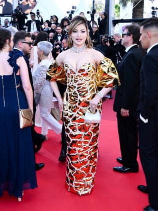 IPA84904881 - Cannes, 79th Cannes Film Festival 2025 - evening 9. red carpet LA BATAILLE DE GAULLE : L Ã‚GE DE FER. Pictured: Urvashi Rautela  Copyright: xTerenghi Ipa-Agency.netx xPoolxPhotoxEventsx07x 84904881