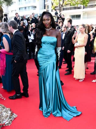 IPA84905114 - Cannes, 79th Cannes Film Festival 2025 - evening 9. red carpet LA BATAILLE DE GAULLE : L Ã‚GE DE FER. Pictured: Olivia YacÃ  Copyright: xTerenghi Ipa-Agency.netx xPoolxPhotoxEventsx07x 84905114