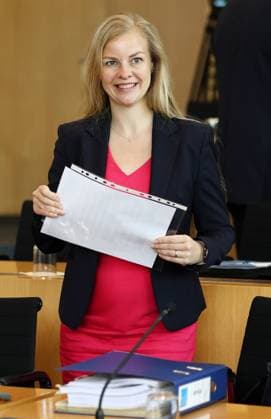 Plenum Thueringer Landtag 20.05.2026, Erfurt, Thueringer Landtag, 43.Plenarsitzung, im Bild: Wiebke Muhsal (AfD) *** Plenary session Thuringian state parliament 20 05 2026, Erfurt, Thuringian state parliament, 43 plenary session, in the picture Wiebke Muhsal AfD