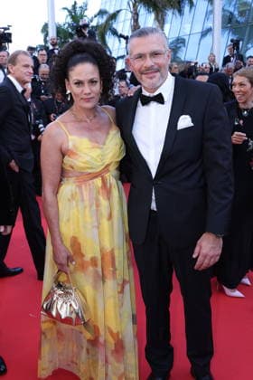 Cannes - La Bataille De Gaulle: L Age De Fer De Gaulle: Tilting Iron Red Carpet French chef, Glenn Viel and wife, Erika Viel at the La Bataille De Gaulle: L Age De Fer (De Gaulle: Tilting Iron) screening on the red carpet during the 79th annual Cannes Film Festival at Palais des Festivals on May 20, 2026 in Cannes, France. Photo by Jerome Domine ABACAPRESS.COM Cannes France  Copyright: xDominexJerome ABACAx