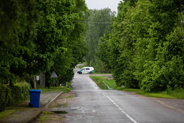 Gudžiu kaime Karo policija ir Lietuvos kariuomene ieöko drono. Gudžiai, 2026 m. Gegužes 20d. *** Military police and Lithuanian army search for a drone in Gudiai village Gudiai, 2026 May 20  Copyright: xx