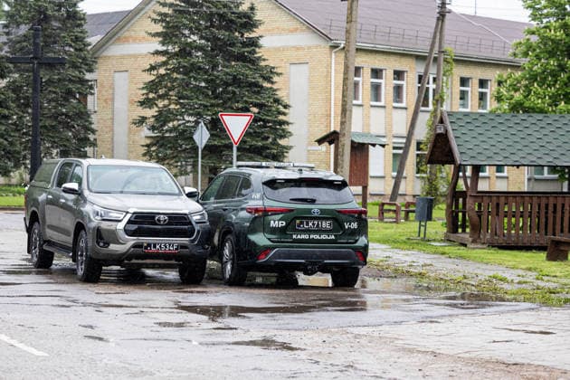 Gudžiu kaime Karo policija ir Lietuvos kariuomene ieöko drono. Gudžiai, 2026 m. Gegužes 20d. *** Military police and Lithuanian army search for a drone in Gudiai village Gudiai, 2026 May 20  Copyright: xx
