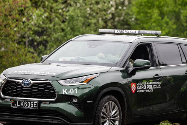 Gudžiu kaime Karo policija ir Lietuvos kariuomene ieöko drono. Gudžiai, 2026 m. Gegužes 20d. *** Military police and Lithuanian army search for a drone in Gudiai village Gudiai, 2026 May 20  Copyright: xx