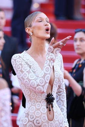 Cannes - La Bataille De Gaulle: L Age De Fer De Gaulle: Tilting Iron Red Carpet Bella Hadid at the La Bataille De Gaulle: L Age De Fer (De Gaulle: Tilting Iron) screening on the red carpet during the 79th annual Cannes Film Festival at Palais des Festivals on May 20, 2026 in Cannes, France. Photo by Jerome Domine ABACAPRESS.COM Cannes France  Copyright: xDominexJerome ABACAx
