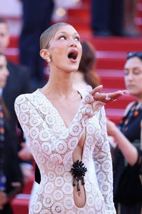 Cannes - La Bataille De Gaulle: L Age De Fer De Gaulle: Tilting Iron Red Carpet Bella Hadid at the La Bataille De Gaulle: L Age De Fer (De Gaulle: Tilting Iron) screening on the red carpet during the 79th annual Cannes Film Festival at Palais des Festivals on May 20, 2026 in Cannes, France. Photo by Jerome Domine ABACAPRESS.COM Cannes France  Copyright: xDominexJerome ABACAx