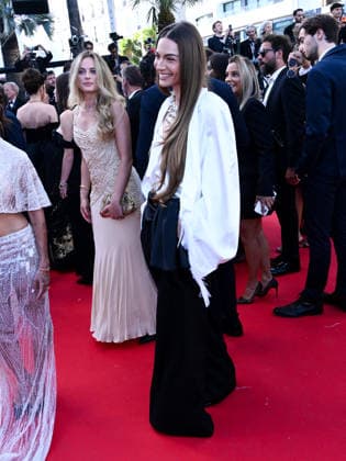 IPA84906899 - Cannes, 79th Cannes Film Festival 2025 - evening 9. red carpet LA BATAILLE DE GAULLE : L Ã‚GE DE FER. Pictured: Mara Lafontan  Copyright: xTerenghi Ipa-Agency.netx xPoolxPhotoxEventsx07x 84906899