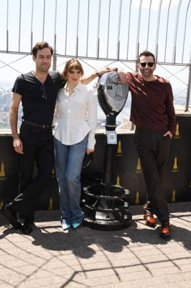 NEW YORK, NY - MAY 20: Alex Hassell, Bella Maclean, David Tennant at the Empire State Building to celebrate the season 2 premiere of Hulu™s Rivals on May 20, 2026. Copyright: xx