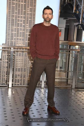 NEW YORK, NY - MAY 20: David Tennant at the Empire State Building to celebrate the season 2 premiere of Hulu™s Rivals on May 20, 2026. Copyright: xx