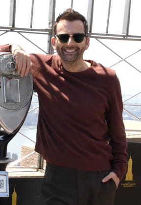 NEW YORK, NY - MAY 20: David Tennant at the Empire State Building to celebrate the season 2 premiere of Hulu™s Rivals on May 20, 2026. Copyright: xx