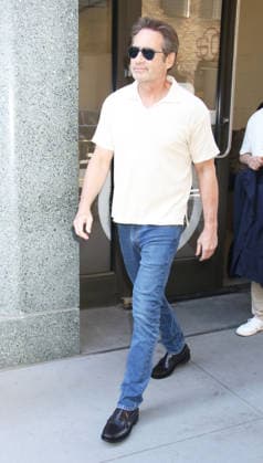 New York May 20 2026 David Duchovny on Live with Kelly & Mark to talk about music from his new album with title track Stay On The Train in New York. May 20 2026. Copyright: xRWx