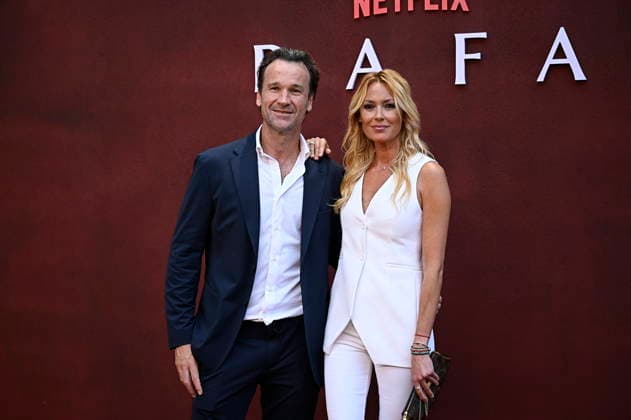 Netflix premieres RAFA the Rafa Nadal documentary Carlos Moyá and Carolina Cerezuela during the premiere of RAFA, on May 20, 2026, in Madrid Spain RAFA traces the extraordinary career of Rafael Nadal with cinematic ambition, combining testimonials from those who know him best, on and off the court, with unpublished moments that reveal what lies behind the legend DOCUMENTARY PHOTOCALL GENTE Madrid Madrid Madrid Spain.  Copyright: xFranciscoxGuerrax 7538081