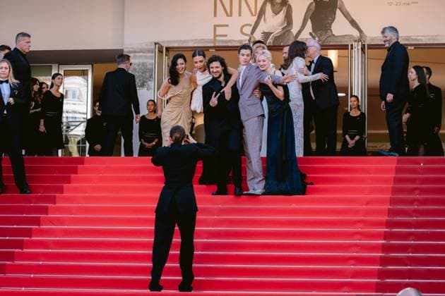 79th International Cannes Film Festival Montée des marches du film La bataille De Gaulle lâge de fer 79th International Cannes Film Festival Red Carpet 456516 2026 05 20 Exarchopoulos, Adèle Tereszkiewicz, Nadia Kircher, Paul Lacoste, Vincent Abita, Noée  Copyright: xTerencexBaelenx STAR_456516_084