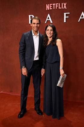 Netflix premieres RAFA the Rafa Nadal documentary Rafa Nadal and his wife, Mery Perelló, during the premiere of RAFA, on May 20, 2026, in Madrid Spain RAFA traces the extraordinary career of Rafael Nadal with cinematic ambition, combining testimonials from those who know him best, on and off the court, with unpublished moments that reveal what lies behind the legend DOCUMENTARY PHOTOCALL GENTE Madrid Madrid Spain.  Copyright: xFranciscoxGuerrax 7538209