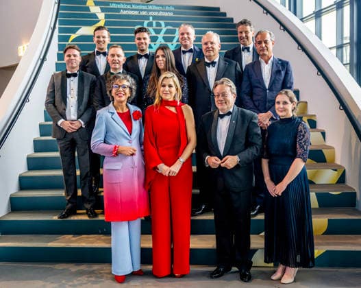 20-05-2026 Amsterdam Queen Maxima attended the King Willem I Awards 2026 at Circa Amsterdam. With president van De Nederlandsche Bank, Heleen Herbert, and the nominees Royal Swinkels, Schuberg Philis, and Spierings Mobile Cranes, Delft Imaging, Polarsteps, and TrendingTea and Cotap, DO IT Organic, and HackShield Future Cyber Heroes. Â  Copyright: xPPEx