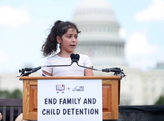 May 20, 2026, Washington, District Of Columbia, USA: A girl attends a Vigil outside the US Capitol for an end to child and family detention by ICE, hosted by the Read Them Home Initiative and Free Families Coalition, near the US Capitol in Washington, DC, USA, on May 20, 2026. The vigil featured 620 teddy bears and stuffed animals to represent the over 6,200 children arrested by ICE and denied a childhood since the start of the Trump Administration. Washington USA  - ZUMAs337 20260520_znp_s337_016 Copyright: xGentxShkullakux