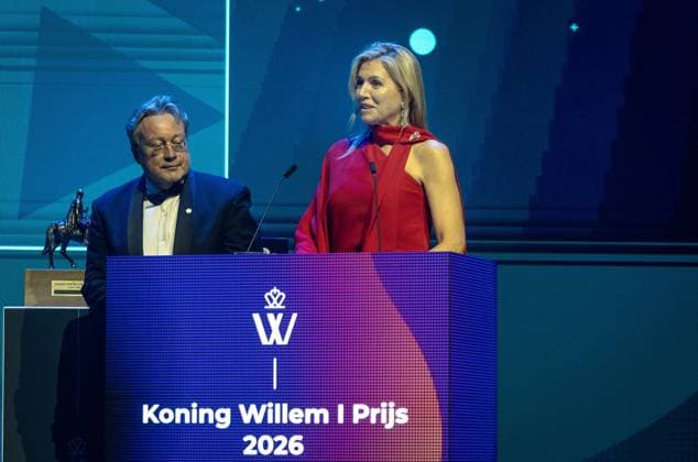 Amsterdam, The Netherlands, 2026-05-20 19:53:53 AMSTERDAM, 20-05-2026, Circa Amsterdam. Queen Maxima presents the King Willem I Awards 2026 at Circa Amsterdam. The business awards are presented biennially by the King Willem I Foundation in the categories Large Enterprises, Small and Medium-sized Enterprises (SMEs), and the Plaque for Sustainable Entrepreneurship. PHOTO: NLBeeld POOL Albert Nieboer Credit: NL Beeld Patrick van Emst  Copyright: xx x