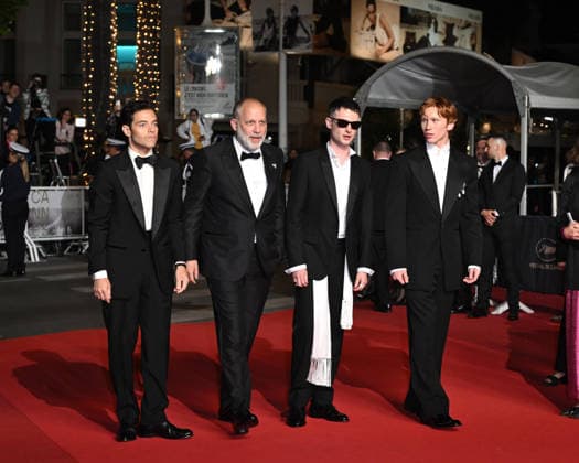 IPA84913524 - ,Cannes, 79th Cannes Film Festival 2025 - evening 9. red carpet The Man I Love. Pictured are Rami Malek, Ira Sachs, Tom Sturridge, Luther Ford  Copyright: xSimonexComi ipa-agency.netx xPoolxPhotoxEventsx07x 84913524