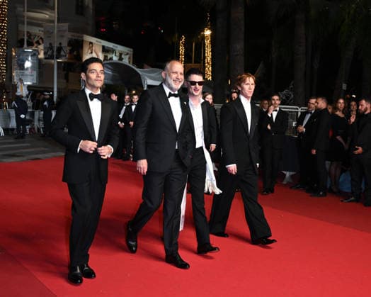IPA84913522 - ,Cannes, 79th Cannes Film Festival 2025 - evening 9. red carpet The Man I Love. Pictured are Rami Malek, Ira Sachs, Tom Sturridge, Luther Ford  Copyright: xSimonexComi ipa-agency.netx xPoolxPhotoxEventsx07x 84913522