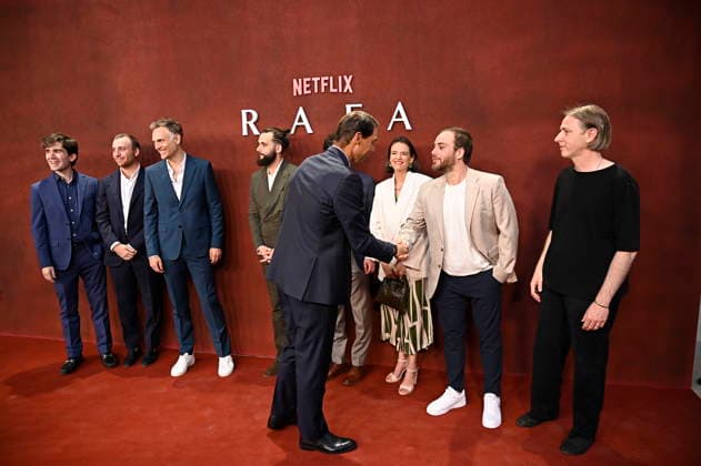 Netflix premieres RAFA the Rafa Nadal documentary Rafa Nadal during the premiere of RAFA, on May 20, 2026, in Madrid Spain RAFA traces the extraordinary career of Rafael Nadal with cinematic ambition, combining testimonials from those who know him best, on and off the court, with unpublished moments that reveal what lies behind the legend DOCUMENTARY PHOTOCALL GENTE Madrid Madrid Madrid Spain.  Copyright: xFranciscoxGuerrax 7538388
