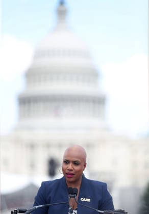 May 20, 2026, Washington, District Of Columbia, USA: Rep. Ayanna Pressley (D-MA) speaks during a Vigil outside the US Capitol calling for an end to child and family detention by ICE, hosted by the Read Them Home Initiative and Free Families Coalition, near the US Capitol in Washington, DC, USA, on May 20, 2026. The vigil featured 620 teddy bears and stuffed animals to represent the over 6,200 children arrested by ICE and denied a childhood since the start of the Trump Administration. Washington USA - ZUMAs337 20260520_znp_s337_013 Copyright: xGentxShkullakux