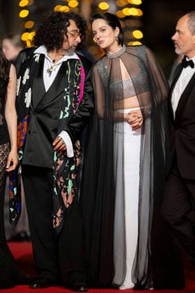 Cannes Roma Elastica Red Carpert EB French actress Noemie Merlant and rench director and screenwriter Bertrand Mandico arrive for the screening of the film Roma Elastica at the 79th edition of the Cannes Film Festival in Cannes, southern France on May 20, 2026. Photo by Eliot Blondet ABACAPRESS.COM Cannes France France  Copyright: xBlondetxEliot ABACAx
