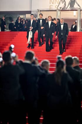 Cannes Exit Screening The Man I Love JR Tom Sturridge, Rami Malek, Luther Ford, Ira Sachs attending the exit of the screening of the movie The Man I Love during the 79th Cannes Film Festival in Cannes, France on May 20, 2026. Photo by Julien Reynaud APS-Medias ABACAPRESS.COM Cannes France  Copyright: xReynaudxJulien APS-Medias ABACAx