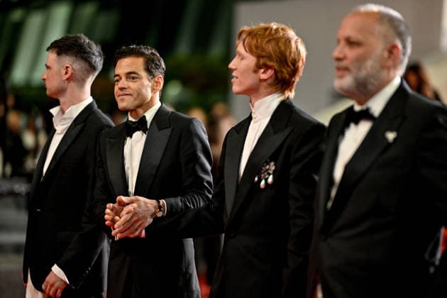 Cannes Exit Screening The Man I Love JR Tom Sturridge, Rami Malek, Luther Ford, Ira Sachs attending the exit of the screening of the movie The Man I Love during the 79th Cannes Film Festival in Cannes, France on May 20, 2026. Photo by Julien Reynaud APS-Medias ABACAPRESS.COM Cannes France  Copyright: xReynaudxJulien APS-Medias ABACAx