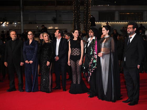 IPA84916774 - Cannes, 79th Cannes Film Festival 2025 - evening 9. red carpet ELASTIC ROME Pictured: Thomas Verhaeghe, Mathieu Verhaeghe, Franco Nero, Ornella Muti, Bertrand Mandico, Isabella Ferrari, NoÃ mie Merlant and Marion Cotillard  Copyright: xManuelexMangiarottix xPoolxPhotoxEventsx07x 84916774