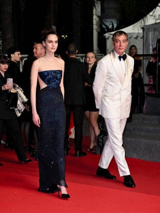 IPA84916929 - Cannes, 79th Cannes Film Festival 2025 - evening 9. red carpet Rome Elastic . In the photo Martina Lamanna, Maurizio Lombardi  Copyright: xSimonexComix xPoolxPhotoxEventsx07x 84916929