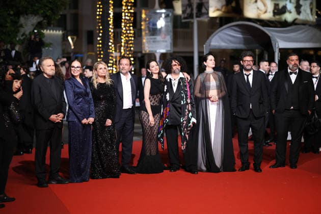 Cannes - Roma Elastica JD Franco Nero, Ornella Muti, Isabella Ferrari, Mathieu Verhaeghe, Marion Cotillard, Bertrand Mandico, Noémie Merlant and Thomas Verhaeghe at the Roma Elastica screening during the 79th annual Cannes Film Festival at Palais des Festivals on May 20, 2026 in Cannes, France. Photo by Jerome Domine ABACAPRESS.COM Cannes France  Copyright: xDominexJerome ABACAx