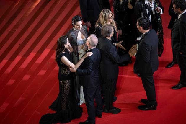 Marion Cotillard, Noémie Merlant, Thierry Frémaux, Ornella Mutti, Franco Nero Montée des marches du film Roma elastica lors du 79ème Festival International du Film de Cannes, le 20 mai 2026 Camilla Canalini Bestimage Red carpet for Roma elastica at the 79th Cannes International Film Festival on May 20, 2026 Cannes France  Copyright: xCamillaxCanalinix xBestimagexCamillaxCanalinix xBestimagex