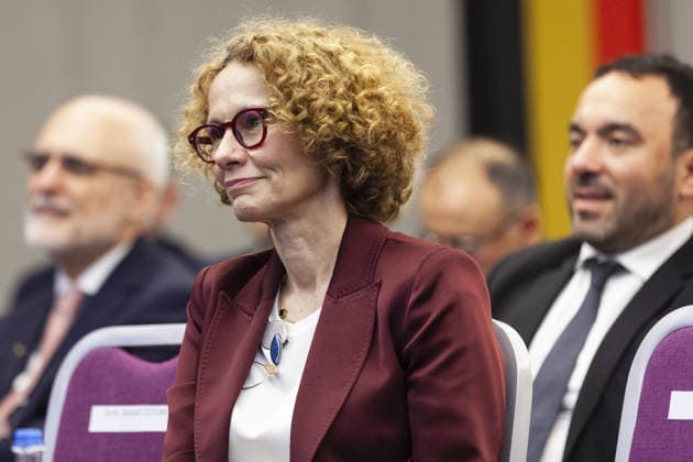 Turkiye - NATO panel held in Brussels BRUSSELS, BELGIUM - MAY 20: NATO Deputy Secretary General Radmila Shekerinska attends a panel titled Embracing Change, Safeguarding Tomorrow: Turkiye - NATO in a Changing Security Landscape, organized by the Directorate of Communications of the Republic of Turkiye in Brussels, Belgium on May 20, 2026. Nicolas Landemard Anadolu Brussels Belgium. Editorial use only. Please get in touch for any other usage.  Copyright: x2026xAnadoluxNicolasxLandemardx