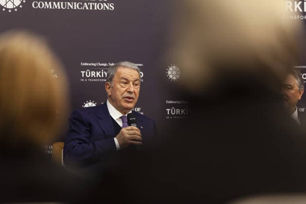 Turkiye - NATO panel held in Brussels BRUSSELS, BELGIUM - MAY 20: Chairman of the Turkish Grand National Assembly National Defense Commission and former Turkish Minister of National Defense Hulusi Akar attends a panel titled Embracing Change, Safeguarding Tomorrow: Turkiye - NATO in a Changing Security Landscape, organized by the Directorate of Communications of the Republic of Turkiye in Brussels, Belgium on May 20, 2026. Nicolas Landemard Anadolu Brussels Belgium. Editorial use only. Please get in touch for any other usage.  Copyright: x2026xAnadoluxNicolasxLandemardx