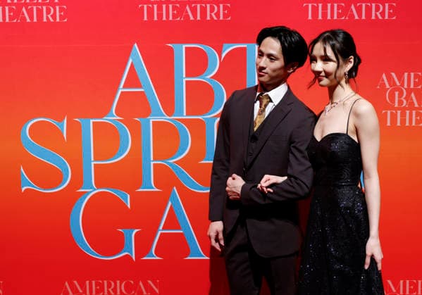 Takumi Miyake and Yoon Jung Seo arrive on the red carpet at the American Ballet Theatre s 2026 Spring Gala held at Cipriani 42nd Street on Wednesday, May 20, 2026 in New York City.  NYP20260520153 JOHNxANGELILLO
