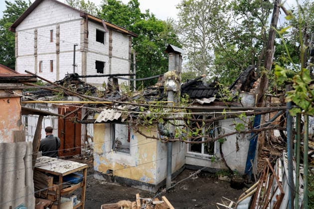 Aftermath of overnight Shahed drone attack on Odesa A private residential house destroyed as a result of a Russian drone attack is seen in Odesa, Ukraine, on May 20, 2026. During the night of May 20, the city came under a massive attack by Russian strike drones. The attack caused destruction of residential buildings, fires at commercial facilities, and damage to critical infrastructure. One civilian was injured, Credit:Nina Liashonok Ukrinform Avalon Ukraine, Odesa  Copyright: xNinaxLiashonokx xUkrinformx xAvalonx 1102287025