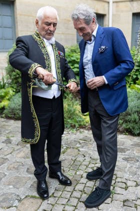 Guy Savoy et Jean Jacques Bourdin Multi-star French chef Guy Savoy has just been officially installed as a member of the Académie des Beaux Arts A ceremony that took place under the dome of the Institut de France, in Paris, France, on May 20, 2026 This is the first time a chef has joined the prestigious institution Julien Sarkissian Bestimage French chef Guy Savoy during his investiture ceremony at the Académie des Beaux Arts in Paris, France, on May 20, 2026 Paris France  Copyright: xJulienxSarkissianx xBestimagexJulienxSarkissianx xBestimagex