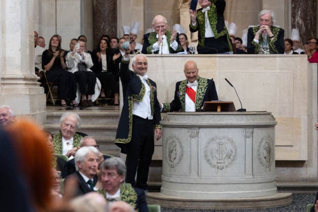 Guy Savoy, Marc Ladreit de Lacharrière Multi-star French chef Guy Savoy has just been officially installed as a member of the Académie des Beaux Arts A ceremony that took place under the dome of the Institut de France, in Paris, France, on May 20, 2026 This is the first time a chef has joined the prestigious institution Julien Sarkissian Bestimage French chef Guy Savoy during his investiture ceremony at the Académie des Beaux Arts in Paris, France, on May 20, 2026 Paris France  Copyright: xJulienxSarkissianx xBestimagexJulienxSarkissianx xBestimagex