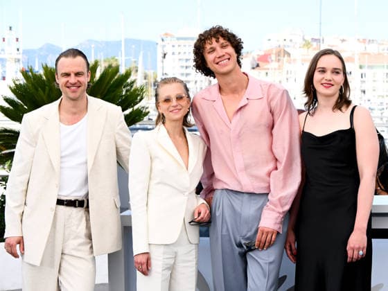 IPA84926791 - Cannes, 79th Cannes Film Festival 2025 - Day 10. Photocall UÄ¼a (Ulya). Pictured are aspars Dumburs, Madara Vilcuka, KÄrlis Arnolds Avots, Darta Cirule  Copyright: xAlbertoxTerenghix xPoolxPhotoxEventsx07x 84926791