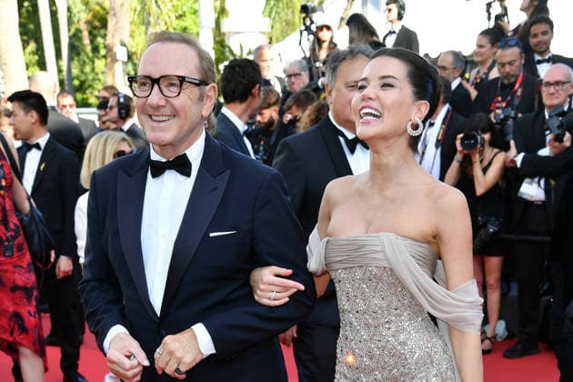 Kevin Spacey und Via Lemann bei der LA BATAILLE DE GAULLE Premiere in Cannes am 20.05.2026 *** Kevin Spacey and Via Lemann at the LA BATAILLE DE GAULLE premiere in Cannes on 20 05 2026