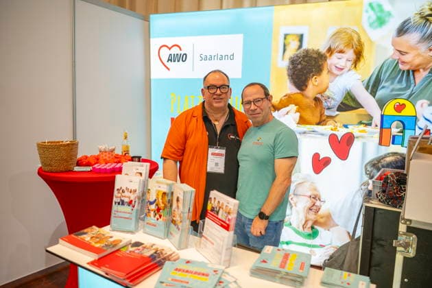 In der Saarbrücker Saarlandhalle findet am Donnerstag (21.5.2026) die Karrieremesse Job und Weiterbildung der Arbeitsagentur statt. Über 100 Aussteller sind mit einem Stand vertreten. *** On Thursday 21 5 2026, the Saarlandhalle in Saarbrücken will host the Job and Training Career Fair organized by the Employment Agency Over 100 exhibitors will be represented with a stand bub